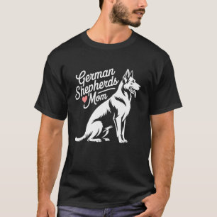 Camiseta Fofo Mãe Pastor Alemão para Mulheres Aman