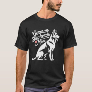 Camiseta Fofo Mãe Pastor Alemão para Mulheres Aman