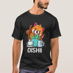 Camiseta Fofo Namaste Panda Vermelho Faz Yoga Jardinagem Ca