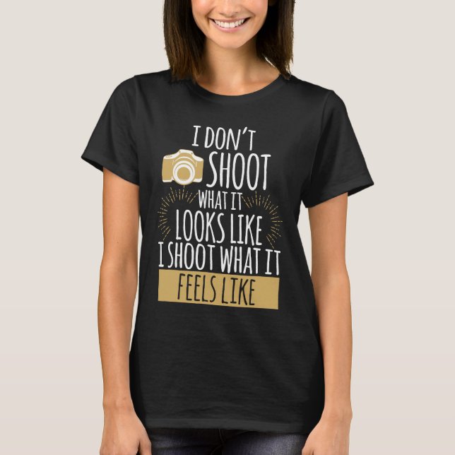Camiseta Fofo para uma câmera fotográfica (Frente)