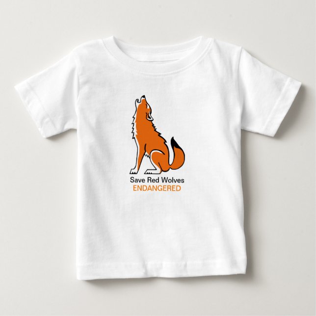 Camiseta Fofo Salve LOBOS Vermelhos - Imagem animal ameaçad (Frente)