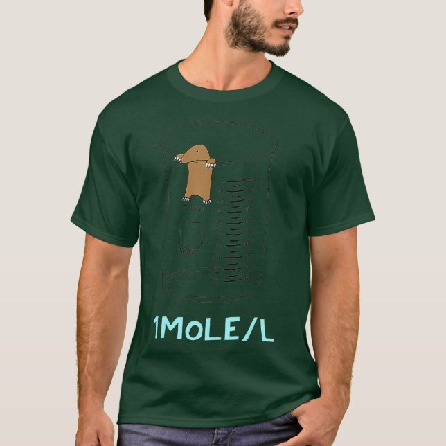 Camiseta Fofo Um Pouco Por Litro De Química Avogadros Dia (Frente)