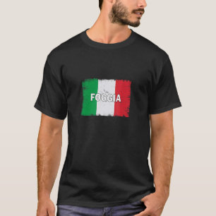 Camiseta Foggia Itália Cidade com Bandeira Italiana