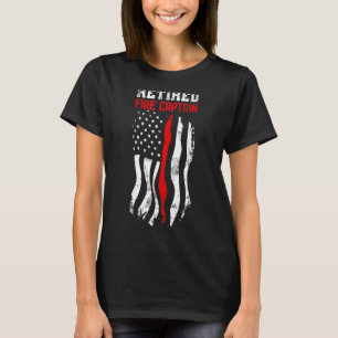 Camiseta Fogo Aposentado Capitão Bombeiro Americano Quarto