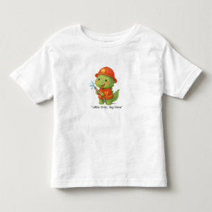 Camiseta Fogo Cute Dinossauro Bombeiro – Trabalhos Dino