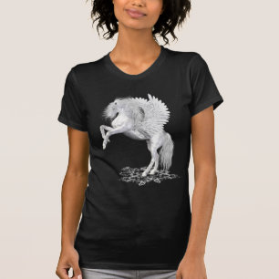 Camiseta Fogo da estrela. cavalo da fantasia