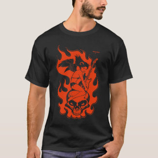 Camiseta fogo da laranja do layla