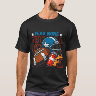 Camiseta Fogo de Capacete de Futebol Burst