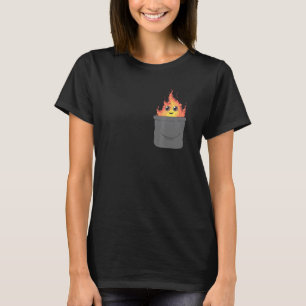 Camiseta Fogo Demoníaco Na Chama Da Bolsa Arte Quente Queim