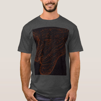 Camiseta Fogo deus Retrato