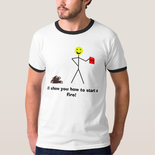 Camiseta Fogo do acampamento (Frente)