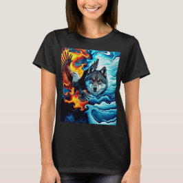 Camiseta Fogo e Gelo - Águia e Lobo