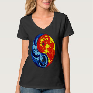 Camiseta Fogo e Gelo Yin Yang