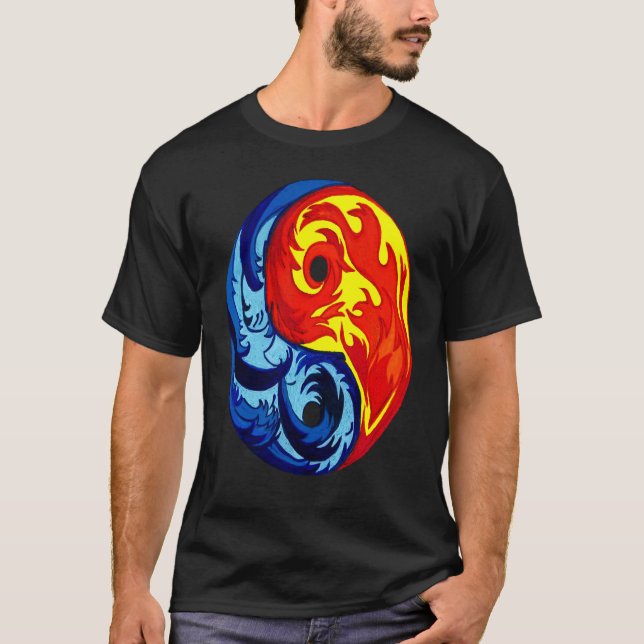Camiseta Fogo e Gelo Yin Yang (Frente)