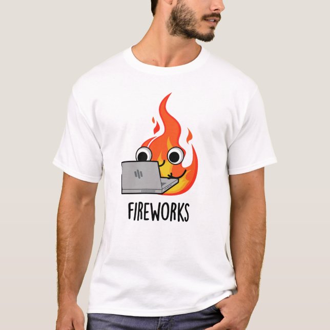 Camiseta Fogo Engraçado Fogo Fogo (Frente)
