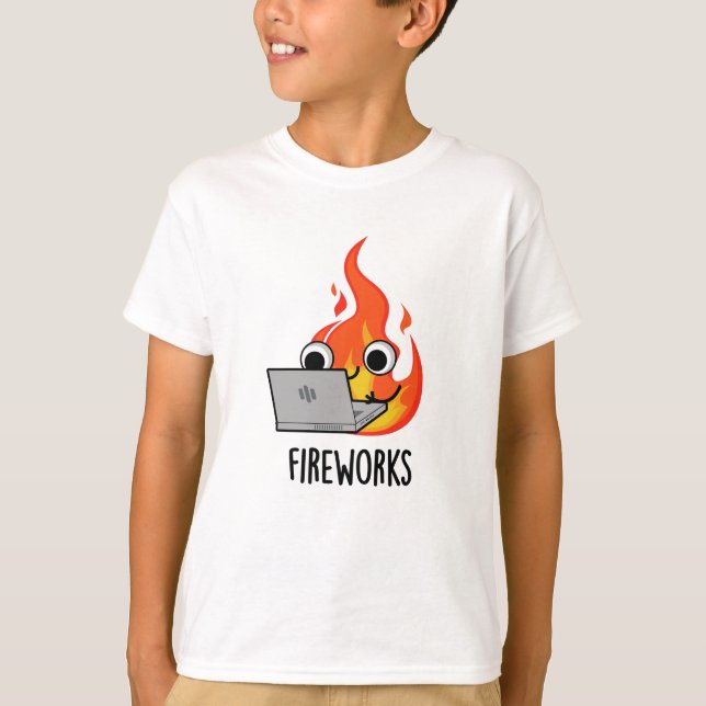 Camiseta Fogo Engraçado Fogo Fogo (Frente)
