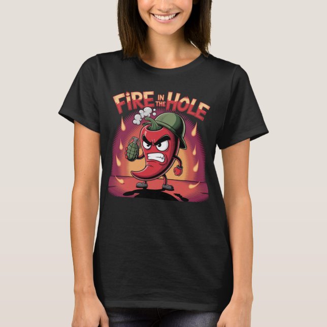 Camiseta Fogo no Buraco Picy Pepper Funny Pepper (Frente)