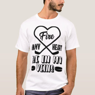 Camiseta Fogo no meu coração Gelo nas minhas veias