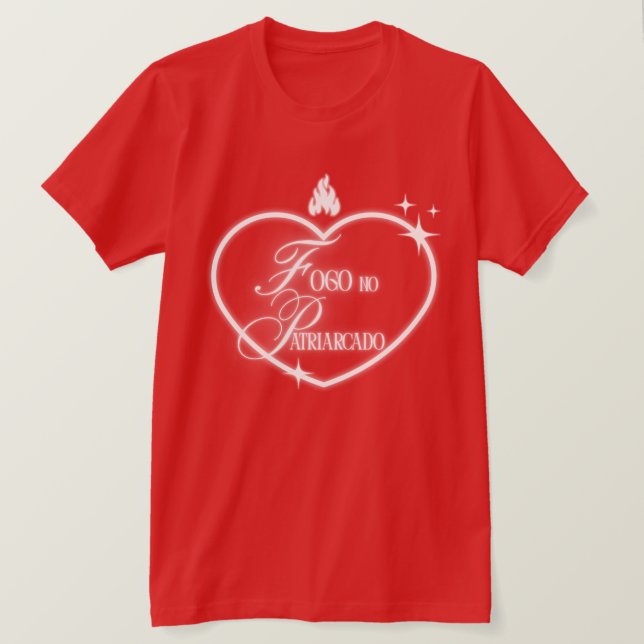 camiseta Fogo no Patriarcado (Frente do Design)