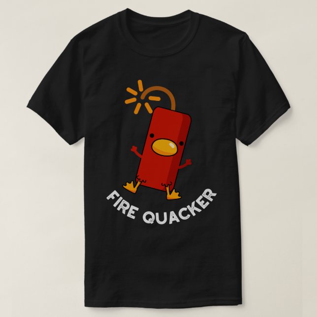 Camiseta Fogo Quacker Funny Fireworks (Frente do Design)