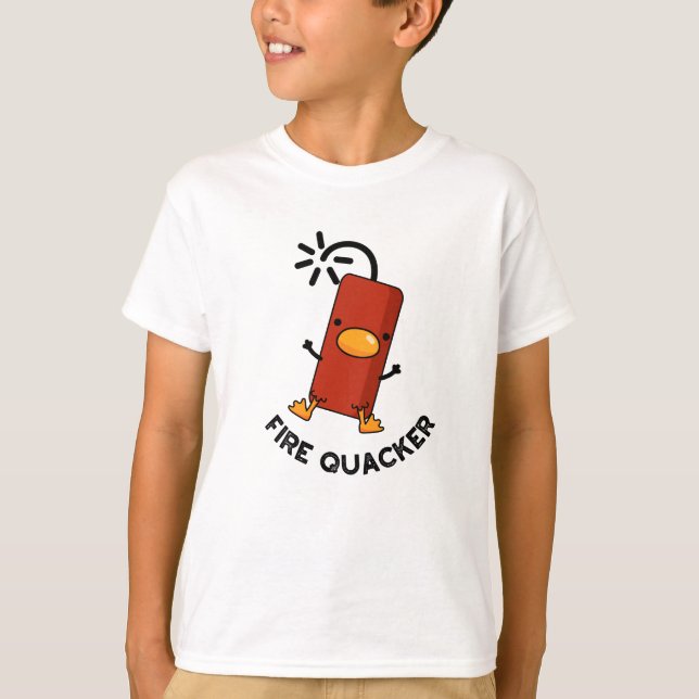 Camiseta Fogo Quacker Funny Fireworks (Frente)