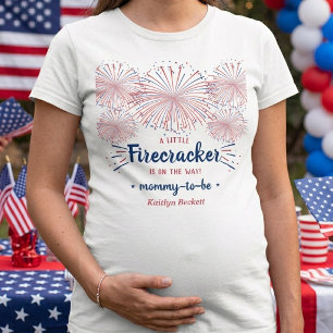 Camiseta Fogos De Artifício A Caminho! 4 De Julho Chá De Be