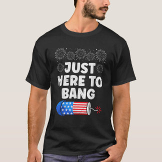 Camiseta Fogos de artifício AQUI PARA BANG Funny Pyrotechni