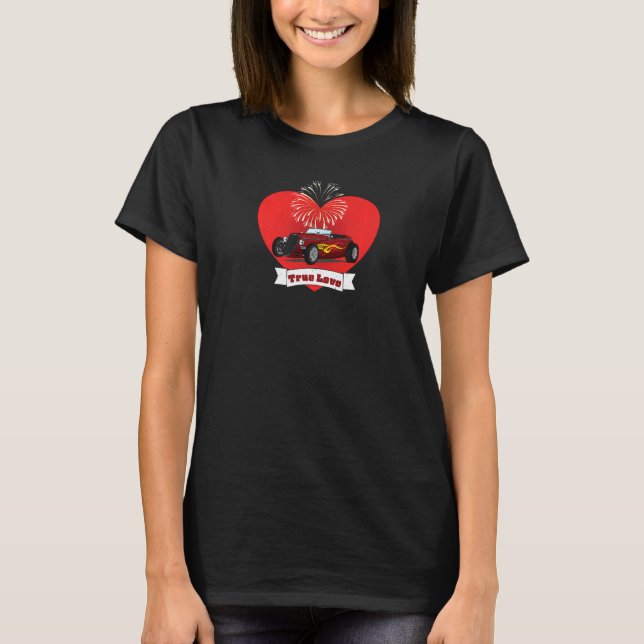 Camiseta Fogos de artifício clássicos do True Love (Frente)