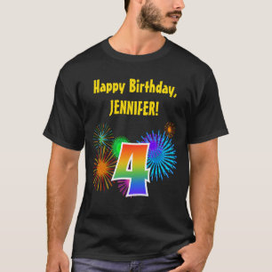 Camiseta Fogos-de-artifício do divertimento + Teste padrã
