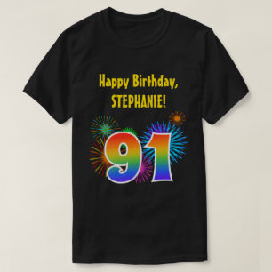 Camiseta Fogos-de-artifício do divertimento + Teste padrã