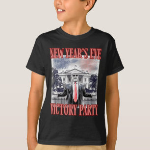 Camiseta Fogos de artifício do partido vitorioso de ano nov
