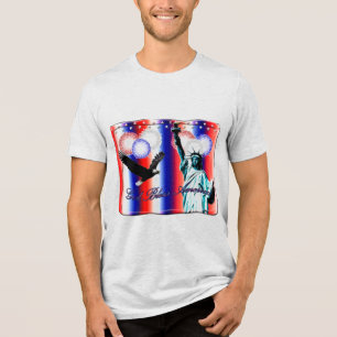 Camiseta Fogos de artifício Patriótico Americano dos EUA em