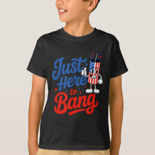 Camiseta Fogos de artifício patrióticos para 4 de julho, aq