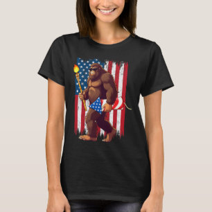 Camiseta Fogos De Bigfoot 4 De Julho Sasquatch American