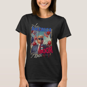 Camiseta Fogos Patrióticos de Donald Trump Fazem o 4 de Jul