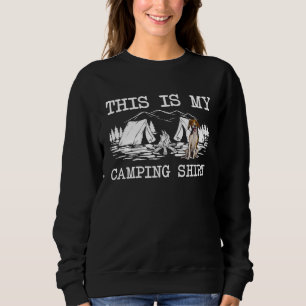 Camiseta Fogueira Cão Foxhound Americano Este É Meu Acampam