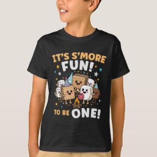 Camiseta Fogueira de Aniversário Marshmallow É Mais Diverti