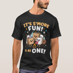 Camiseta Fogueira de Aniversário Marshmallow É Mais Diverti