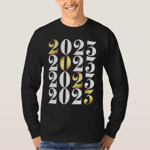 Camiseta Fogueira de Ano Novo Celebração de Réveillon Feliz