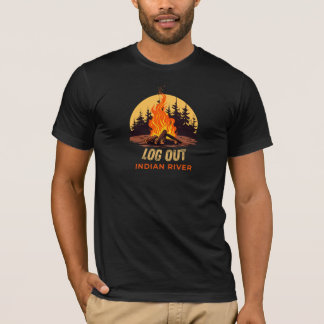 Camiseta Fogueira de Indian River Michigan