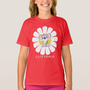 Camiseta Fogueira de ursinho de coala e flor de ursinho Zoo
