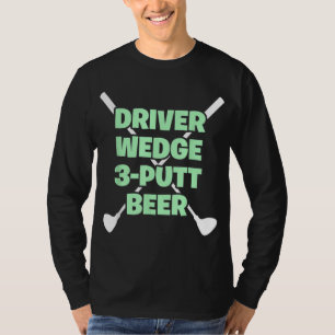 Camiseta Fogueira Engraçada De Golf Wedge Putt Beer Adult C