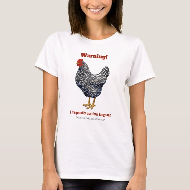 Camiseta Fogueira Engraçada Farmer de Frango Urbano (Frente)