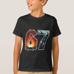 Camiseta Fogueiras do Acampamento Número 67 Montanha