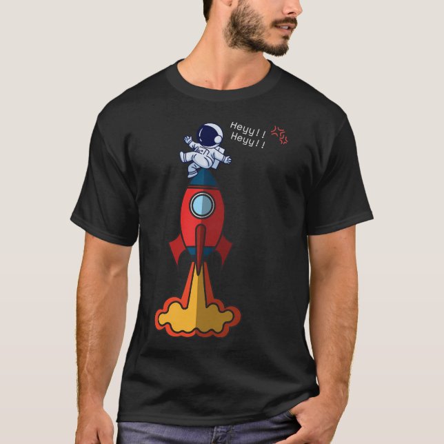Camiseta Foguete Astro Cute (Frente)