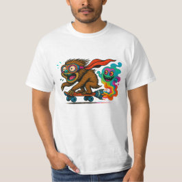Camiseta Foguete com trilha fantasma