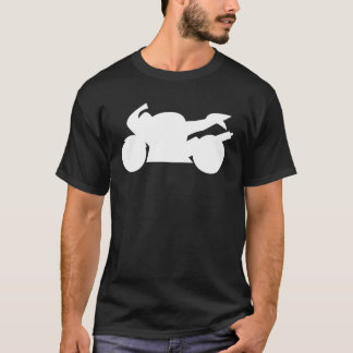 Camiseta foguete da estrada no branco