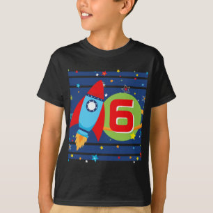 Camiseta Foguete da Idade Negra Navio Espacial Exterior Cam
