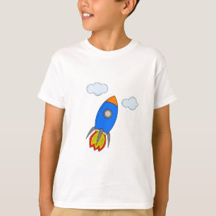 Camiseta Foguete de Cartoon
