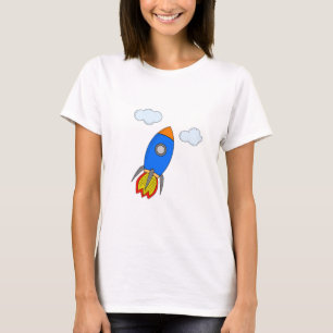 Camiseta Foguete de Cartoon